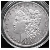 1883 O MORGAN DOLLAR XF