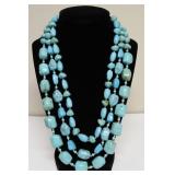TURQUOISE 3 STRAND NECKLACE