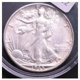 1945 WALKING HALF DOLLAR AU