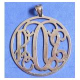 STERLING SILVER MONO PENDANT