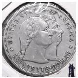 1900 LAFAYETTE SILVER DOLLAR AU DETAILS
