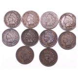 10 INDIAN HEAD CENTS
