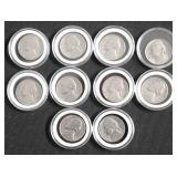 10 CIRC JEFFERSON NICKELS