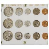 1961-1962-1963 PROOF SETS