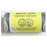 GEM BU ROLL OF 2000 P SACAJAWEA DOLLARS