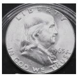 1963 CHOICE BU FRANKLIN HALF DOLLAR