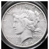 1924 S PEACE DOLLAR VG