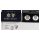 2024 PROOF MORGAN PEACE DOLLAR SET REVERSE PROOF