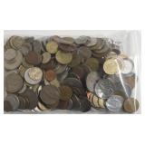 3.2 LBS OF FOREIGN COINS