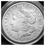 1878 CC MORGAN DOLLAR AU