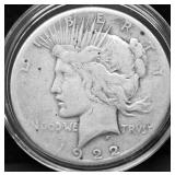 1922 S PEACE DOLLAR VG