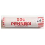 2025 BANK ROLL PENNIES  (LAST YEAR MADE-RARE)