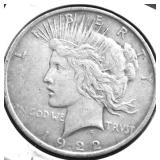 1922 PEACE DOLLAR XF