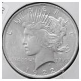 1922 PEACE DOLLAR XF