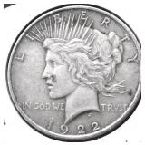 1922 PEACE DOLLAR XF