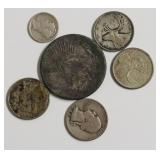 BAG OF SILVER COINS