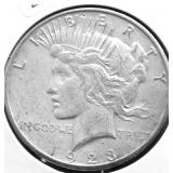 1923 S PEACE DOLLAR XF