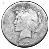 1922 S PEACE DOLLAR AG