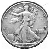 1946 WALKING HALF DOLLAR XF