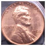 1960 D LG DATE LINCOLN CENT UNC