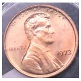 1972 GEM RED LINCOLN CENT