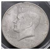 1964 KENNEDY HALF DOLLAR XF