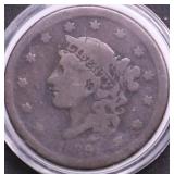 1839 LARGE CENT VG