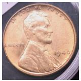 1940 CHOICE BU RED LINCOLN CENT