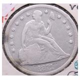 1871 SEATED DOLLAR VG