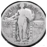 1928 S STANDING QUARTER VG