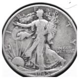 1945 S WALKING HALF DOLLAR F
