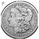 1890 MORGAN DOLLAR VG