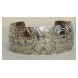 STERLING SILVER HEAVY CUFF BRACELET