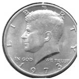 1973 GEM BU KENNEDY HALF DOLLAR