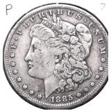 1885 MORGAN DOLLAR VF
