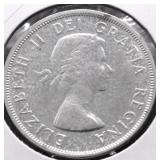 1957 CHOICE BU CANADA SILVER DOLLAR