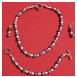 SOLALITE / FRESH WATER PEARLS SET