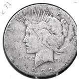1922 S PEACE DOLLAR G