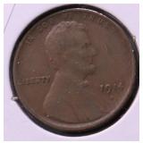 1914 S LINCOLN CENT XF