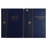 1 PEACE AND 1 MORGAN DOLLAR BOOK (NO COINS)