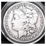 1898 S MORGAN DOLLAR VG