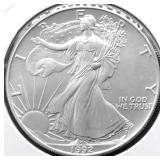 1992 SILVER EAGLE GEM