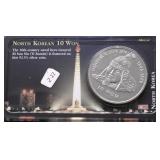 SILVER N KOREA 10 WON