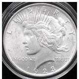 1923 CHOICE BU PEACE DOLLAR