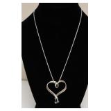 STERLING SILVER HEART NECKLACE