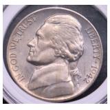 1942 TYPE 1 JEFFERSON NICKEL CHOICE BU