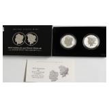 2023 PROOF MORGAN PEACE DOLLAR SET  REVERSE PROOF