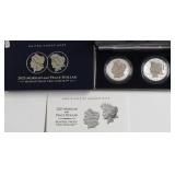 2025 PROOF MORGAN PEACE DOLLAR SET REVERSE PROOF