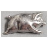 STERLING SILVER PORKY PIG BROACH
