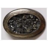 STERLING SILVER ROCK STONE PENDANT